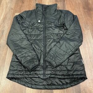 Armada Mens Insulated Ski Snowboard Jacket Black Floral Pattern Size Large